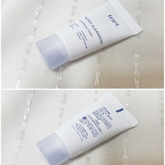 IOPE Moist Cleansing Whipping Foam Amore Pacific K-Beauty Makeup Cleanser 15ml×3 - Picture 2 of 5